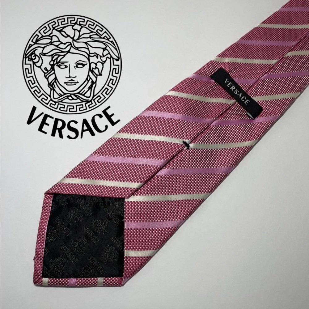 Authentic Versace Pink Men’s Neck Tie